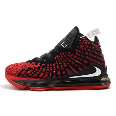 Nike Erkek Lebron 17 University Kırmızı / Siyah Basketbol Ayakkabısı Türkiye - B54JWSE6